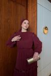Gülbin Elbise Bordo