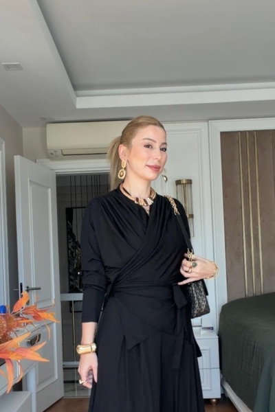 Gülcan Pantolonlu Takım Siyah