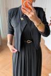 Gülsüm Elbise Takım Siyah