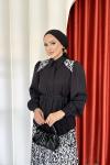 Günçiçek Etekli Takım Gümüş