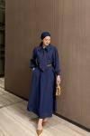 Hasibe Etekli Takım Koyu Mavi