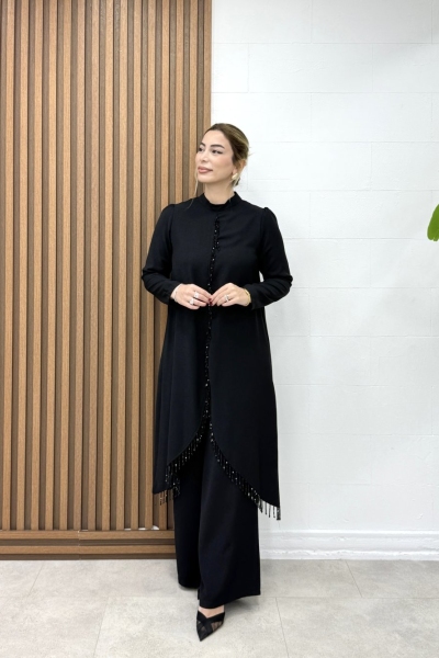 Hazen Pantolonlu Takım Siyah