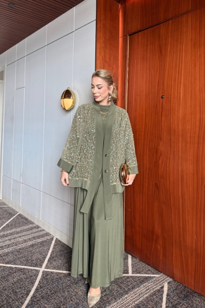 İlayda Pantolonlu Takım Haki