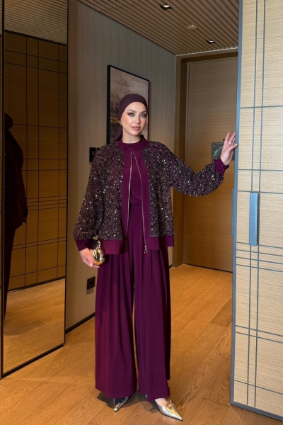 İlkay Mürdüm Pullu Takım