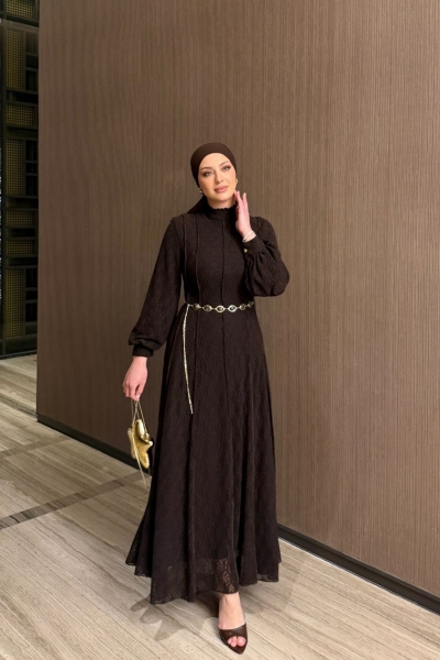 İlknur Elbise Acı Kahve