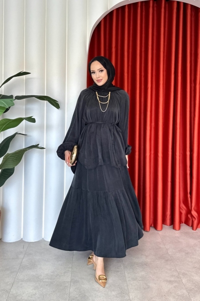 Leyla Etekli Takım Siyah