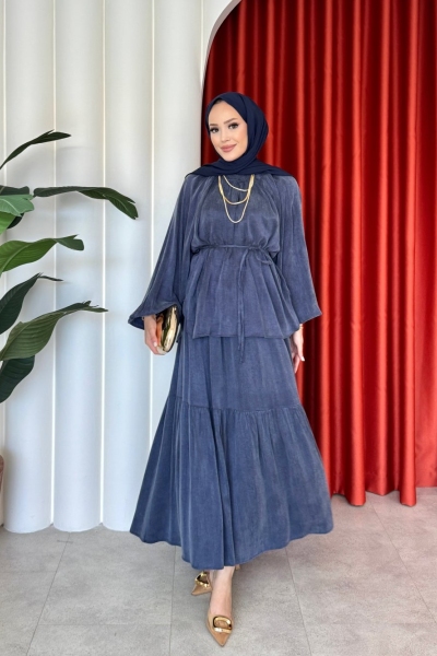 Leyla Etekli Takım Lacivert