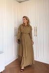 Meltem Üçlü Etekli Takım Camel