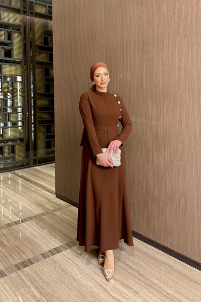 Meral Elbise Kahverengi