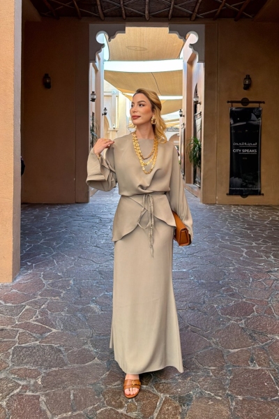 Müge Etek Takım Mint Yeşil