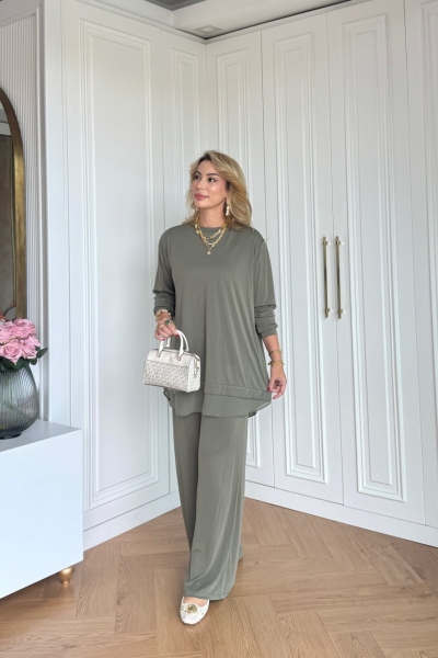 Nuran Pantolonlu Takım Haki