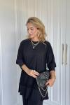 Nurgül Pantolonlu Takım Siyah