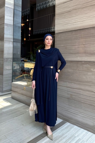 Nurten Elbise Lacivert