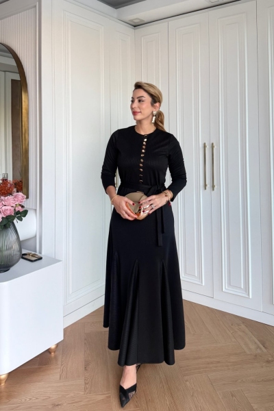 Oya Elbise Siyah