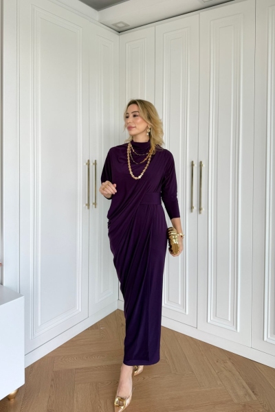 Özge Elbise Mor