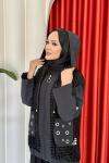 Özge Pantolonlu Takım Siyah