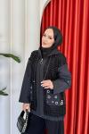 Özge Pantolonlu Takım Siyah
