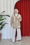 Özge Pantolonlu Takım  Bej