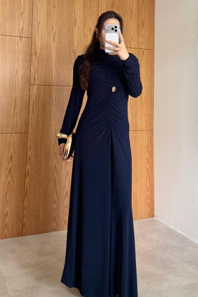 Pera Elbise Lacivert