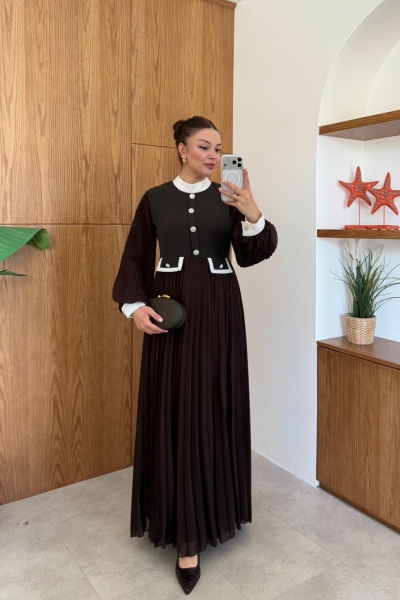 Rukiye Elbise Acı Kahve