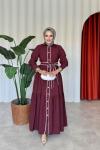 Şahika Elbise Bordo