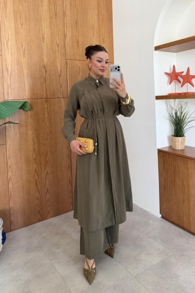 Samira Haki Pantolon Takım