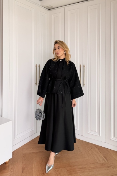 Selen Etekli Takım Siyah