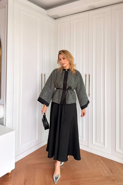 Selen Etekli Takım Antrasit