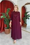 Selen Pantolonlu Takım Bordo