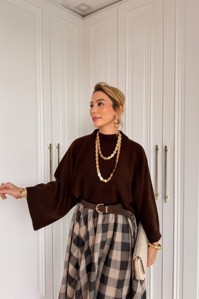 Senem Kazak Kahverengi