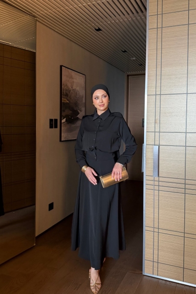 Sevcan Etekli Takım Siyah