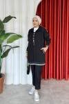 Sevda Pantolon  Takım Siyah