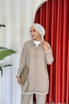 Sevda Pantolon  Takım Bej