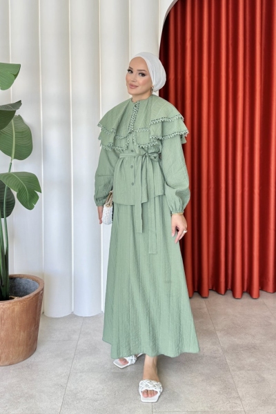 Belma Etekli Takım Çağla yeşili