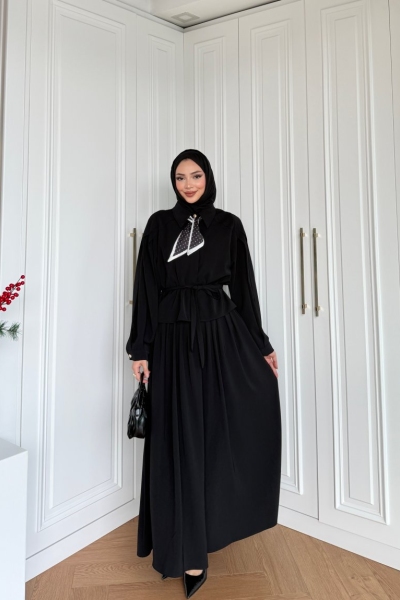 Şeyda Etekli Takım Siyah