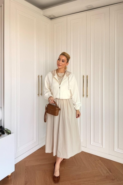 Sıdıka Elbise vizon