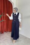 Sıla Etekli Takım Lacivert