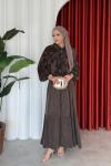 Sinem Elbise Takım Acı kahve