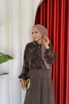 Sinem Elbise Takım Acı kahve
