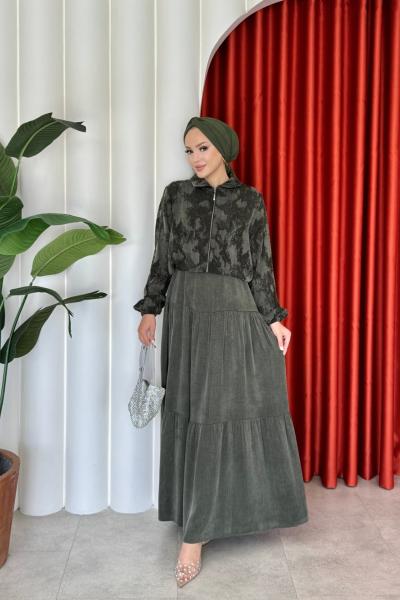 Sinem Elbise Takım Haki