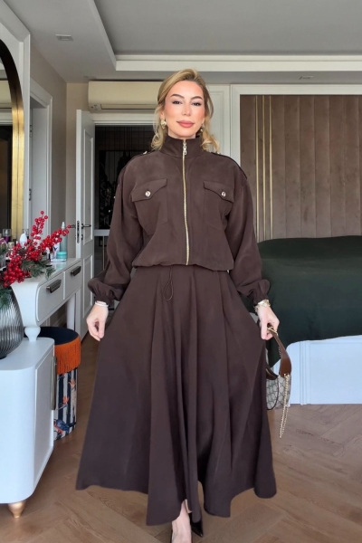 Sümeyra Etekli Takım Acı Kahve