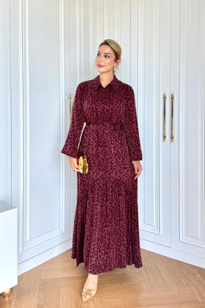 Sümeyye Elbise Bordo