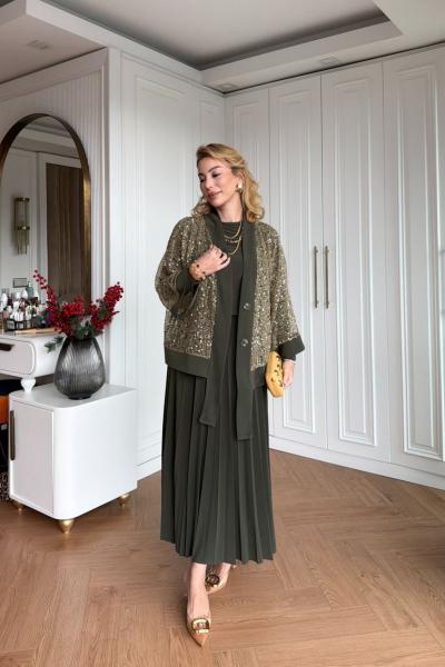 Sündüz Etek Takım Haki