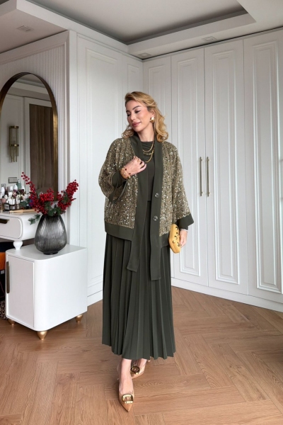 Sündüz Etek Takım Haki