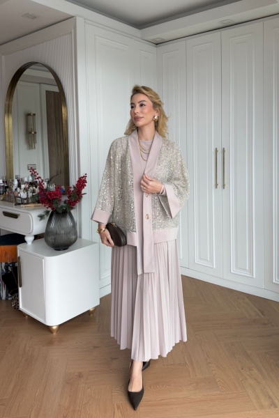 Sündüz Etek Takım Krem