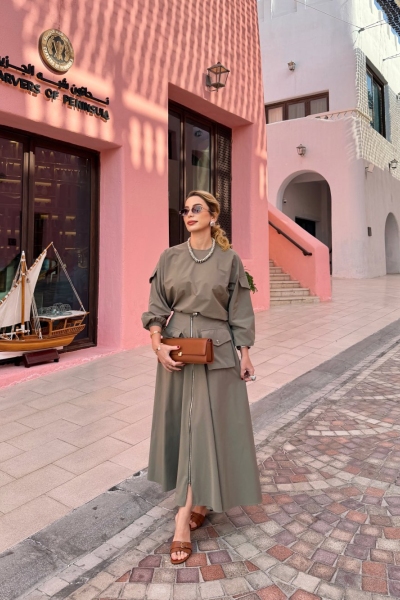 Tülay Etek Takım Haki