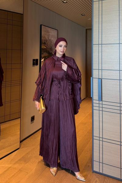 Ülker Pantolon Takım Bordo