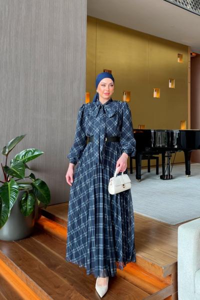 Yıldız Elbise Lacivert