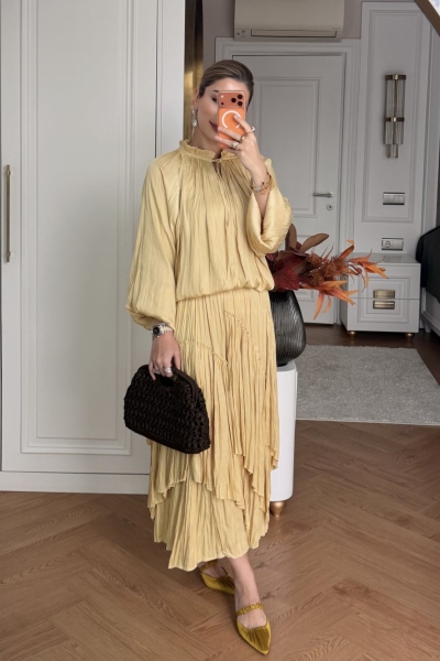 Zeynep Etek Takım Sarı