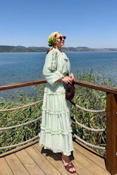 Zuhal Etekli Takım Su Yeşili